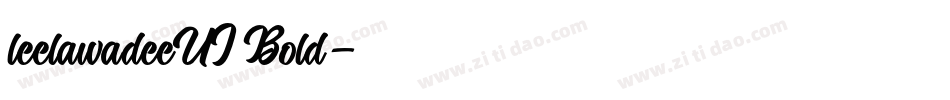 leelawadeeUI Bold字体转换